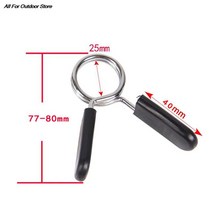 홈짐 1pc 무게 덤벨 잠금 표준 스프링 칼라 클램프 25mm 바벨 클립 체육관 리프팅 키트, 01 1pc, 01 Black