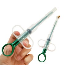 디엠몰 강아지 고양이 약먹이기 필건 반려동물 미니 알약 투약기 주사기, 1개, 200mg