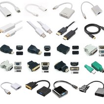VOLME 미니디스플레이포트 HDMI DVI VGA변환컨버터 DP케이블 맥북젠더 MINIDP TO VGA, 29번-CW-DV04젠더