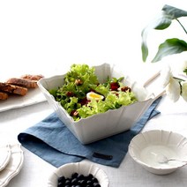 [바보사랑]포르투갈 엔틱도자기 벨류세라믹 사각샐러드볼 22cm-, 색상:공통|사이즈:공통|스타일:공통|사은품:공통