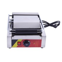 파니니 양면 그릴NP-589 상업 110V 220V 스테인레스 스틸 전기 빵 샌드위치 메이커 기계 토스터 그릴 비 스, 한개옵션0