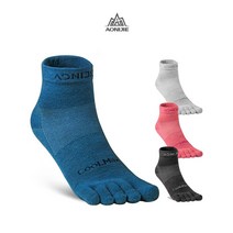 오니지 스포츠 등산 러닝 발가락 양말 충격흡수 E4109S (S M L), Blue