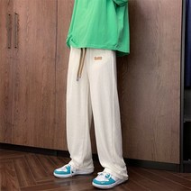 아메리칸 팬츠 주름 트레이닝 바지 처짐 와이드 일자 와이드 팬츠