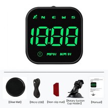 자동차 속도계 온도 RPM 마일리지 게이지 헤드 업 디스플레이 OBD 스마트 디지털 미터 HUD P10 다기능 전기, 02 B