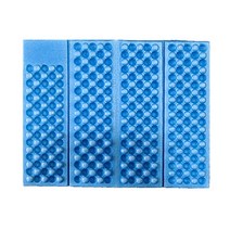 도톰한 국산 4단 8단 등산방석 휴대용 접이식 방석 캠핑 등산 1인용, 양면도톰4단방석만_블루