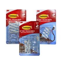 3M 코맨드 투명 전선용 클립 3종, 3M 투명 전선용 클립(대)