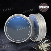 Makone 상표등록 스틸 와이어 100미터 낚싯줄 바다낚시 스텐레스 견사 낚싯줄, 선 지름 0.5mm 100m + 3번