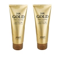 앙쥬 프로페셔널 24K 골드 폼클렌징 앙쥬 클레징 품 2개(1+1), 2개, 100ml