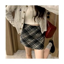 가을옷 데일리 여성 가디건 니트 중공업 트위스트 동관 달랑 스웨터 카디건 체크 무늬 가방 힙합 스커트 소외는 투피스 슈트를 착용합니다