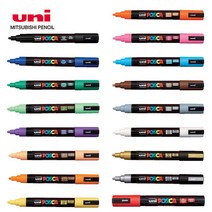 uni 포스카 두꺼운글씨용(PC-5M) 마카 데코펜 POP펜, 선택PC-5M-라이트그린(5), 선택PC-5M-라이트그린(5)