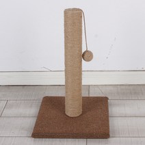 고양이 스크래쳐 기둥형 리필형 면줄 평판형 하우스형 스크래쳐 캣타워 캣폴 고양이 용품, 갈색 고양이 스크래치 열