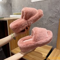 일본 구매대행 gp 화이트 사슴 온라인 홍녀 털 슬리퍼 봄가을 발가락 도톰 털신발-54083