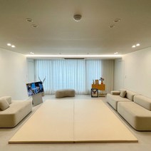 쁘띠메종 더블한판매트 테라조 210X280cm, 테라조베이지X웜그레이