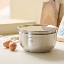 리한 본 스텐 믹싱볼 채반 커버 3P 세트 21cm, 단품