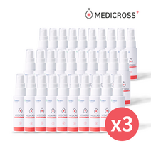 메디크로스 50ml X 30개 살균소독제 휴대용 소독수, 3set+손소독제