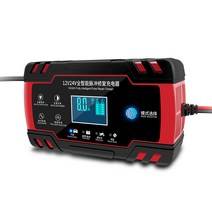 자동차 바이크 배터리재생기 펄스 복원기 첫스타터, 12V24V 다기능레드