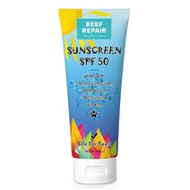 Reef Safe 자외선 차단 SPF 50 올 내추럴 방수 보습 생분해성 광범위 UVAUVB 해양 친화적 미네랄 선블록 Reef Repair 4 flOz