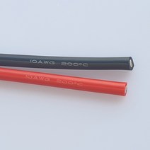10Awg 실리콘 케이블 Awg10 케이블 1m, 검정 1M, 색상선택