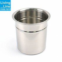 사이즈 다양한 BMP 스텐 국산 주방 양념통 소스통 뼈통 수저통 집게통 가위통 갈비탕 감자탕 뼈통 주방양념통 고추장 양념장 조미료 소분통, [LL] 낮은비엠피-KSS 5호-뚜껑포함