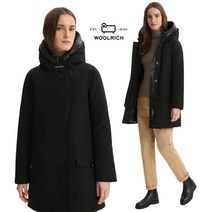 울리치 여성 블랙 COLLAR BRAND FUR 파카 자켓