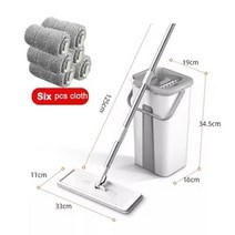물걸레 청소기 아쿠아 홈쇼핑 유선 무선 스팀 mop magic floor squeeze squeeze mop with 버킷 플랫 버킷 회전 mop for wash floor 홈, 양동이 걸레 6천