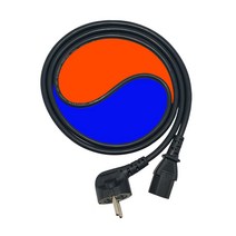 아이티플러스 컴퓨터 전원 파워 코드 케이블 AC코드 10A 국산 인증 정품, 1M