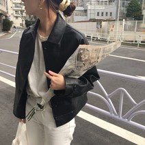 베이직 무광 숏카라 버튼 레자 데일리 가죽 라이더 자켓