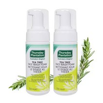 써스데이 플랜테이션 티트리 페이스 워시폼 150ml + 150ml 티트리오일함유 얼굴 모낭충 세안 저자극 딥클렌저