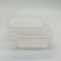 AJ 사각반찬/죽용기(대/ 중 3칸)_1박스(600개), 반투명