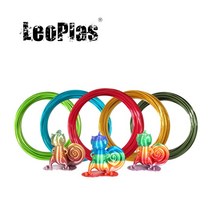 LeoPlas-1.75mm 20 미터 울트라 실크 PLA 필라멘트 샘플 3D 프린터 펜 소모품 인쇄 용품 플라스틱 소재, [21] 5 Colors for 5x20m