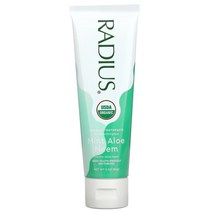 RADIUS USDA 코코넛 치약 민트 알로에 멀구슬 3 oz (85 g)