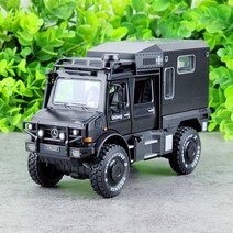 U500 우니모크 캠핑카 미니 피규어 벤츠 1:32 다이캐스트 자동차 차량 모형 장난감 LED 미니카 인테리어, A + 지프차