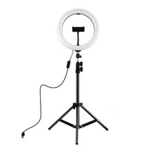 LED 링라이트 삼각대 스마트폰 홀더 링조명 셀카 화장 색상 밝기 조절