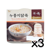 본죽 누룽지닭죽 즉석용기컵 270g x 3개