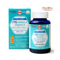 하루미소 프리미엄 알티지 오메가3 비타민D EPA DHA 90캡슐, 1box
