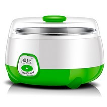 휴대용 요구르트 메이커 자동 가정용 DIY 도구 주방 용품 스테인레스 스틸/PP 물 탱크 핑크 220V, 01 green_03 UK