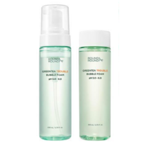 라운드어라운드 그린티 트러블 버블폼 200ml+200ml 리필 기획
