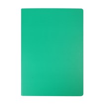 플러스샵 레버화일 A4 5색상 합지 펀치리스 파일철, 초록