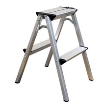 알루미늄 합금 2단 사다리 가정용사다리 접이식사다리 작업용사다리 사다리2단, 1개