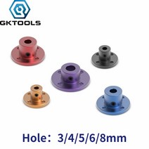 퀵커플러 유압 에어 원터치 카플러 밸브 알루미늄 합금 플랜지 커플 링 3mm 4mm, 2pcs 실버 4mm