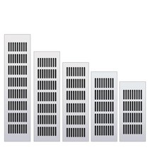 벤츄레이터 벤츄레타 무동력 유동력알루미늄 합금 환기 그릴 통기성 메쉬 블랙 캐비닛 에어 벤트 커버, 01 Silver_01 50x150mm