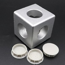 거치대 알루미늄 프로파일 방향 직각 연결 피팅 코너 커넥터 패스너 외부 브래킷, [06] 4040 3Way