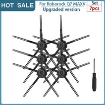 [호환]로보락호환샤오미 Roborock Q7 Max / T8 Hepa 필터 액세서리 로봇 진공 청소기 메인 브러시 사이드, 02 7PCS, 02 7PCS