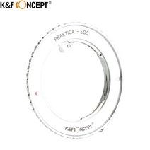 K& f concept 카메라 렌즈 마운트 어댑터 praktica b 렌즈황동 및 알루미늄 장착 캐논 eos ef 용, 한개옵션0