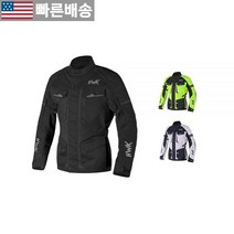 [HWK 정품] 어드벤처/투어링 오토바이 재킷 남성용 직물 CE 방수 ADV 4계절 (하이비스 그린 M) 543567, Black