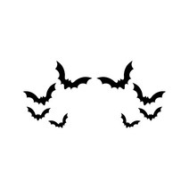 026 포인트 박쥐4 튜닝스티커 (M사이즈) 2개1세트, 블랙, 2개