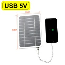 태양 전지판 전지 태양광 태양열 충전 충전기 보조배터리 베터리 실제 전원 태양 전지, USB-5v 6w