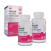 웰리즈 가르시니아 녹차 카테킨 다이어트 슬림컷 체지방 감소 300mg X 240정, 2개