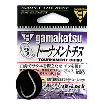 가마가츠 토너먼트치누 백바늘 감성돔바늘, 3호(화이트), 1개
