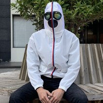 라이더 자켓 새로운 선스크린 후드 안경 외계인 보호 재킷 패션 남녀 커플 얇은 렌즈 도매